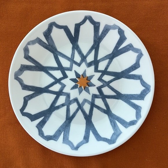 Set of 2 Corelle Amalfi Azul Dessert Bread and Butter Plates 6.75” Made in USA - Picture 3 of 6